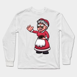 Friendly Mrs. Claus Long Sleeve T-Shirt